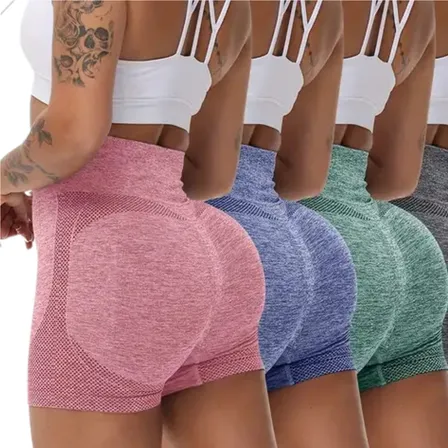 Kit 3 Short Academia Levanta Bumbum Feminino Fitness Yoga Up