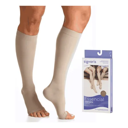 Meia Sigvaris Select Comfort 20-30mmhg 3/4 - Ponteira Aberta