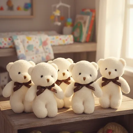 6 Mini Chaveiro De Pelúcia Ursinho Love Fofo Lembrancinha