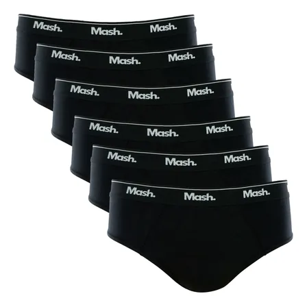 Kit 6 Cuecas Masculino Slip Mash De Algodão Macio Original