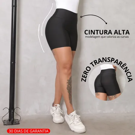 Shorts Academia Feminino Modelador Zero Transparencia