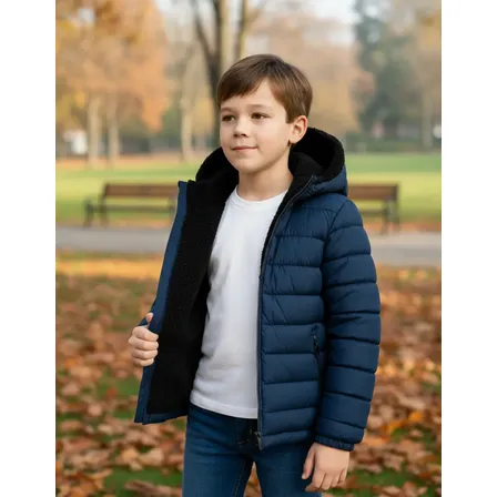 Jaqueta Infantil Juvenil Forrada Puffer Menina Menino Teen