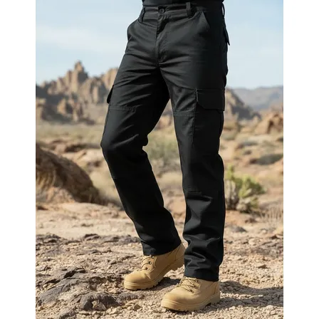 Calça Cargo Tática 6 Bolsos Poly Ripstop Reforçada Militar