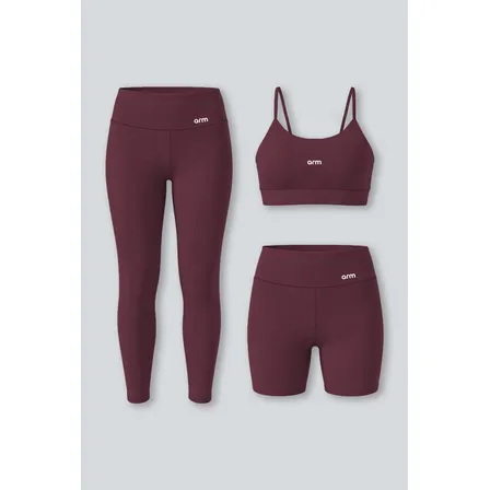 Kit Conjunto Feminino Fitness Top Alça + Legging + Short