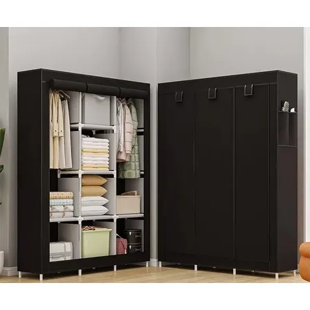 Guarda-roupa 3 Portátil Roupa Prateleiras Roupa Organizador
