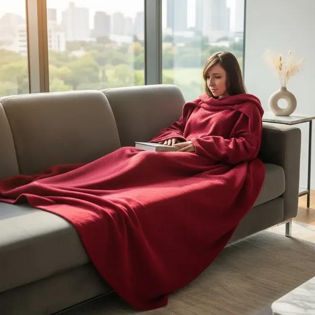 Cobertor De Tv Com Mangas - 1,50x1,90m - Maior Do Mercado