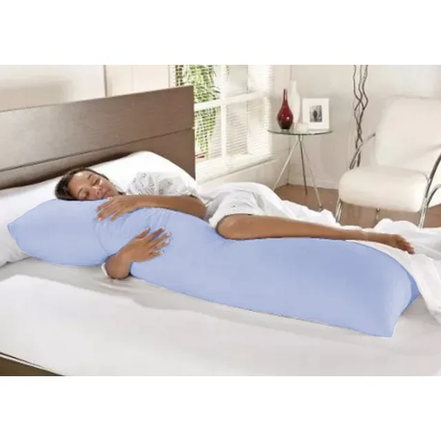 Travesseiro De Corpo 1,48x48 Em Fibra Siliconada + Fronha