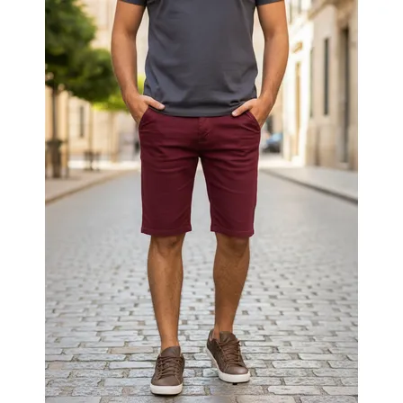 Bermuda Jeans Masculina Colorida Com Lycra Plus Size