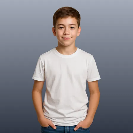 Camiseta Infantil Juvenil Básica Tradicional Algodão Cores