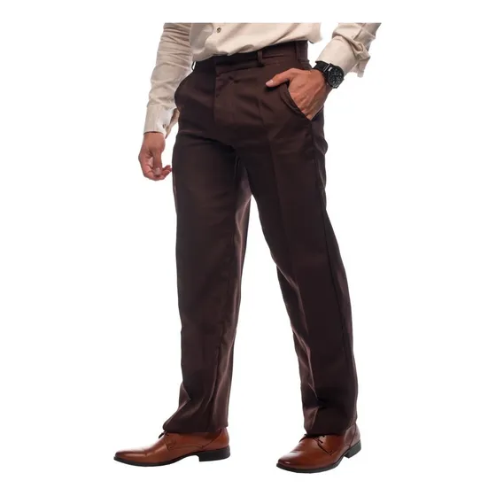 Calça Social Masculina Oxford Tradicional Tecido Plus Size