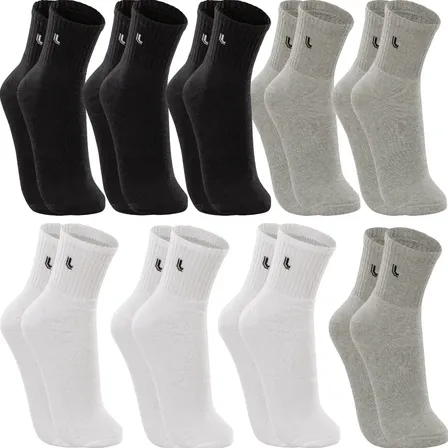 Kit 9 Pares Meias Cano Médio Algodão Masculino Original Lupo