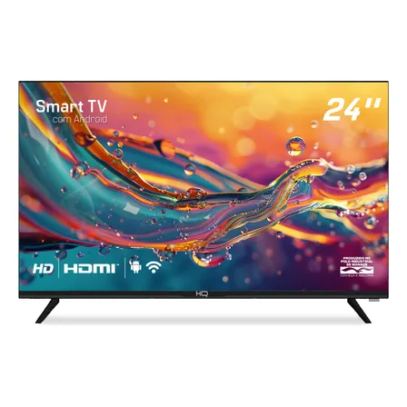 Smart TV de 24" HQ HQSTV24NP com tela LED HD - viva