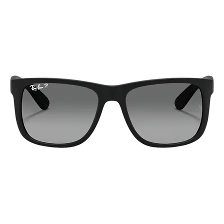 Óculos De Sol Polarizados Ray-ban Justin Classic Rb4165l Degradê Rb4165 Polarizado Preto Grey Matte Black