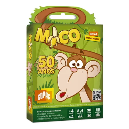Jogo De Cartas Do Mico Memória Baralho Copag 2-5 Jogadores