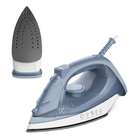 Ferro de Passar Seco e Vapor Electrolux Efficient Base antiaderente Vapor Vertical Extra 1200W de Potência Cabo 1,35m ESI10