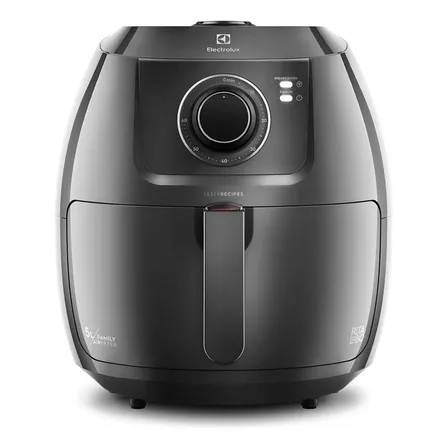 Air Fryer Fritadeira Sem Óleo Elétrica Electrolux 6,5l Family Cesto Removível Com Timer 1700w De Potência Eaf50 Grafite Efficient Por Rita Lobo