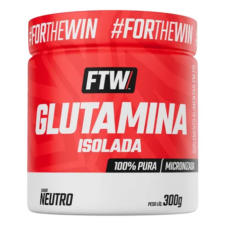 Glutamina 100% Pura e Isolada Pote 300g - FTW