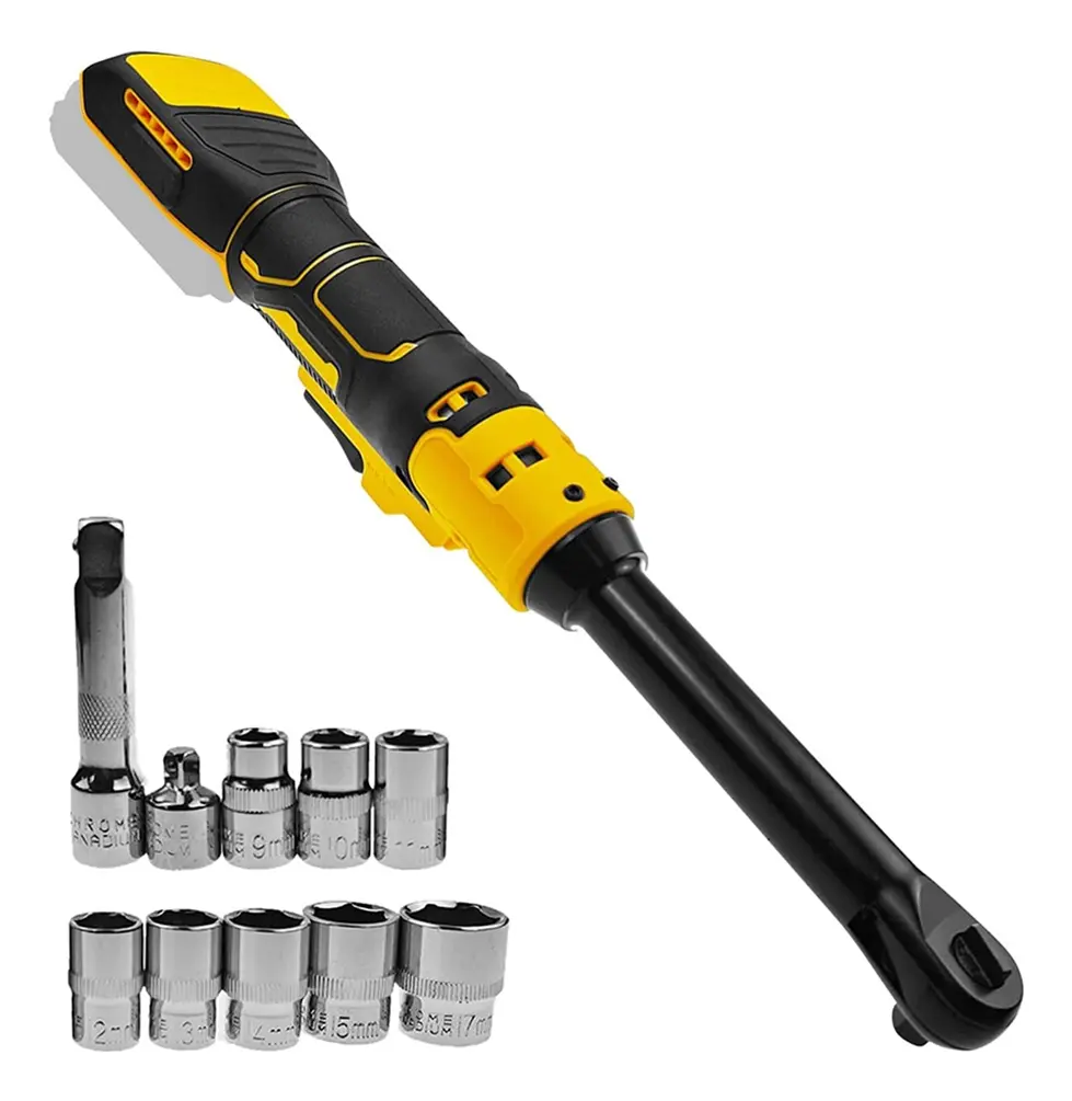 Chave De Catraca Sem Fio Estendida De 3/8 Polegadas Para Sér