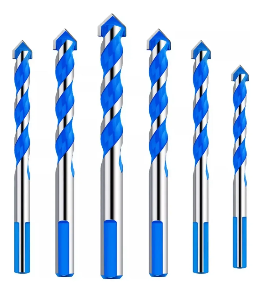 Kit Brocas P/ Porcelanato Azulejo E Cerâmica 6 Peças Com Nf