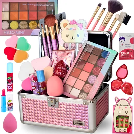 Maleta De Maquiagem Completa Princesinha Infantil C/ Unhas