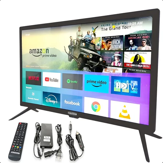 Smart Tv Portátil 24pol Wifi Caminhão Motorhome Onibus Barco