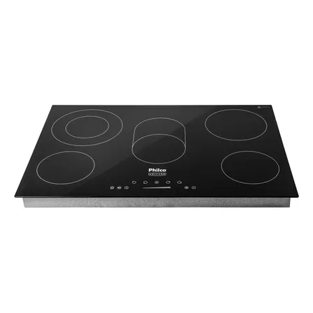 Cooktop Elétrico Philco Pct55vc Vitrocerâmico 8400w Cor Preto