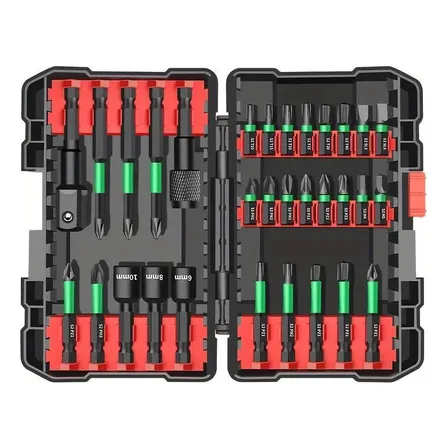 Kit 31 Pontas Bits Super Magnética Ponteira S2 Steel Parafus