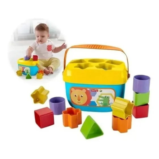 Fisher Price Blocos Grandes De Encaixar Bebê 6 Meses + Cor Multicolor