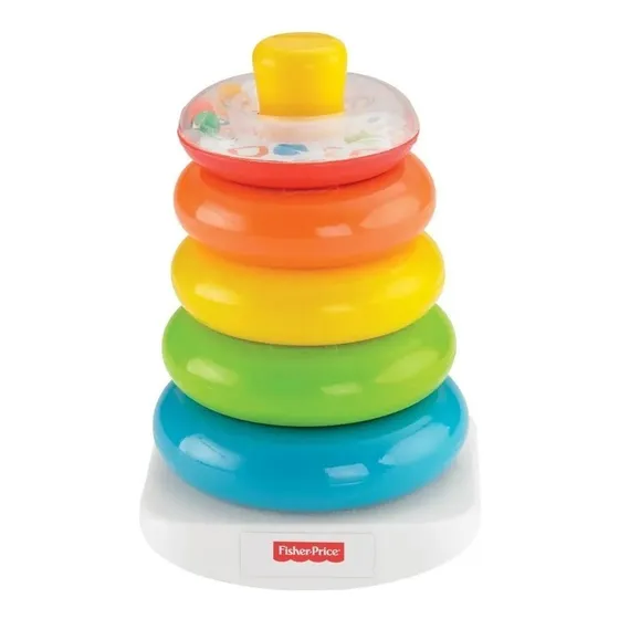 Brinquedo do empilhável do aros para bebês Fisher-Price Argolas Anéis de Encaixar cor colorido com 6 peças