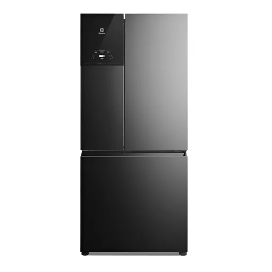 Geladeira Electrolux Multidoor Efficient com Auto Sense e Inverter 590 L Black Inox Look IM8B