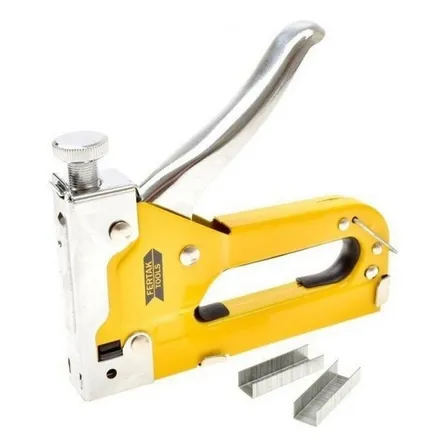 Grampeador Manual Fertak 4-14mm C/ 100 Grampos