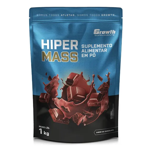 Hiper Mass 1kg Growth Supplements - Sabor Chocolate