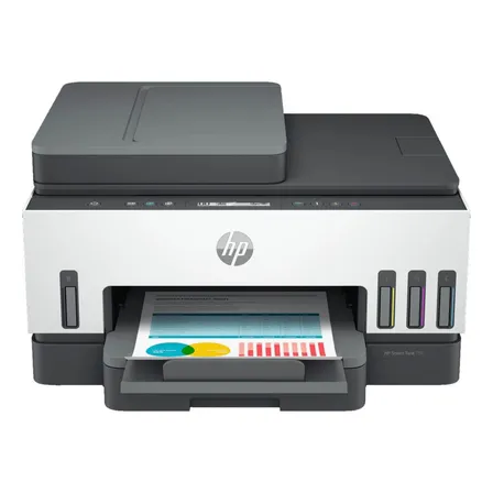 Impressora Multifuncional HP Smart Tank 754 Tanque de Tinta Colorida Wi-Fi Scanner Duplex, Bluetooth Branco (2H0A6A)