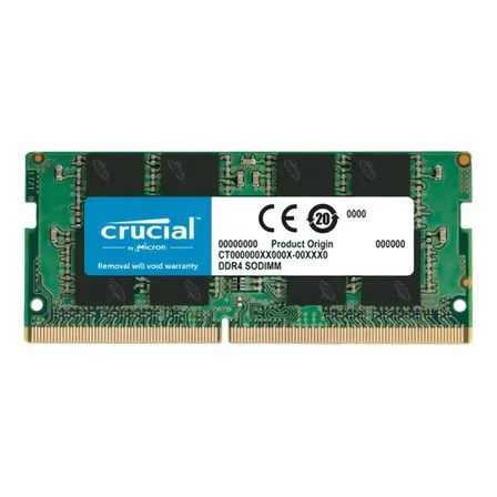 Memória RAM DDR4 16GB 3200MHz Crucial para Notebooks SODIMM