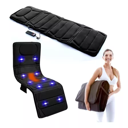 Esteira Massageadora Com Aquecimento E Vibração Relaxmedic Preto