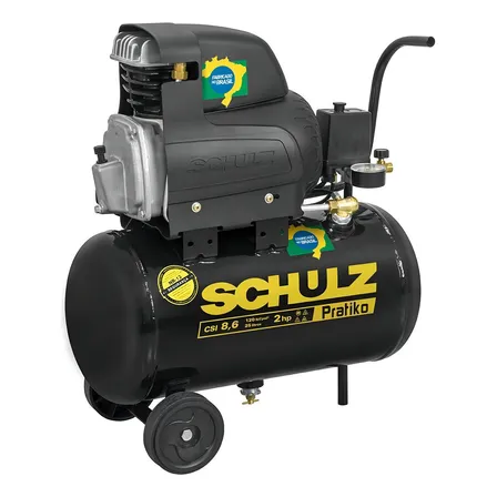 Compressor De Ar Pratiko Csi 8,6/ 25 Litros 2hp Schulz