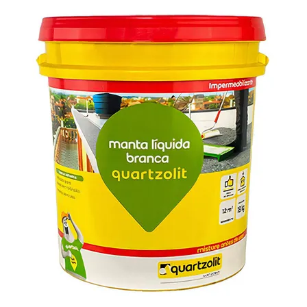 Impermeabilizante manta líquida branca Quartzolit 18kg