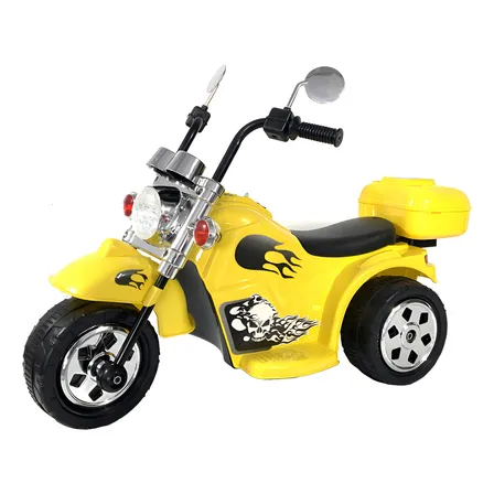 Moto Infantil Elétrica Zippy Toys Harley Bateria 6v Com Retrovisores Som Luz
