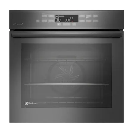 Forno de Embutir Electrolux Elétrico 80L Expert com VaporBake e Wi-fi Cinza (OE8EW)
