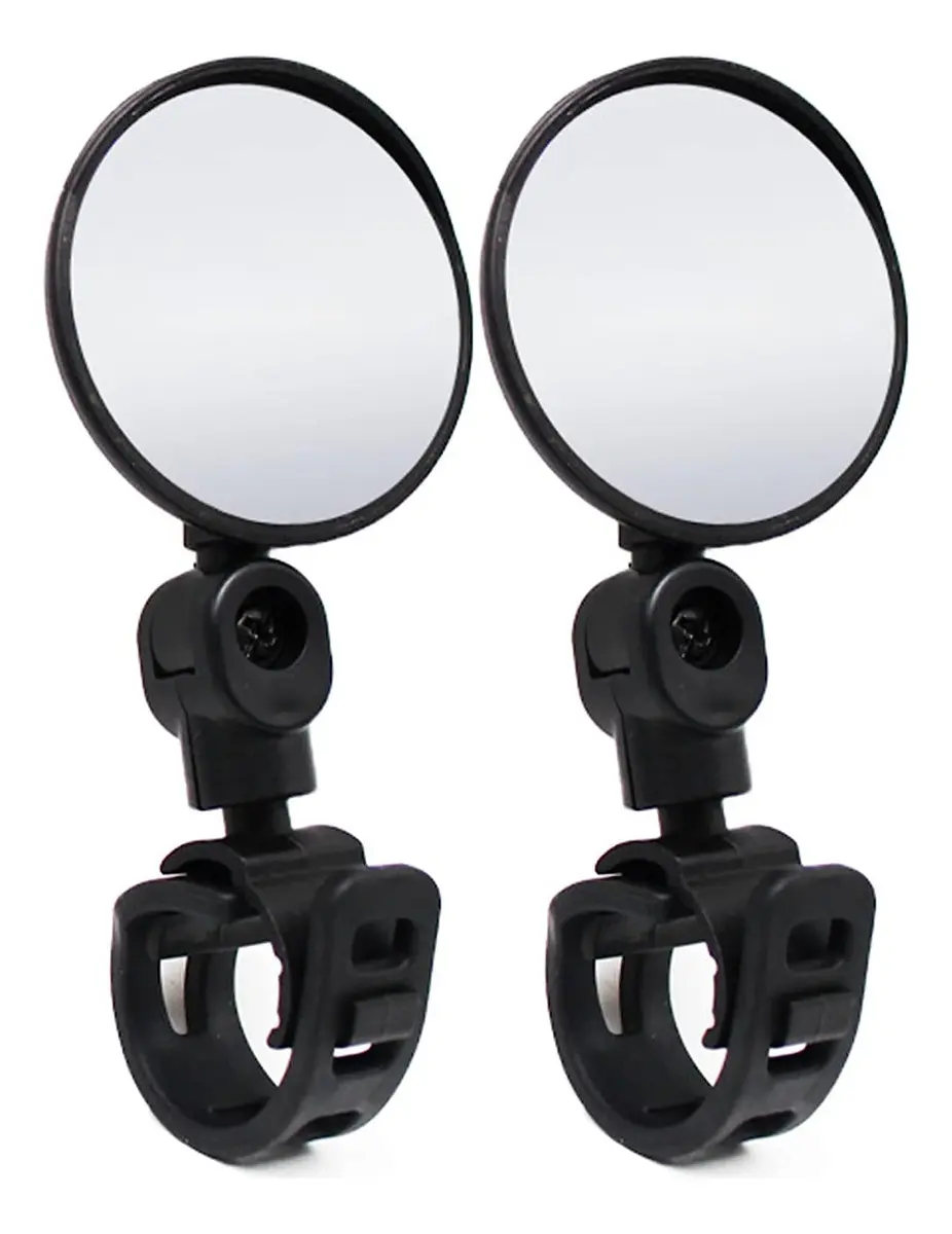 Kit 2 Espelhos Retrovisor Bike Patinete Guidão Giratório 360