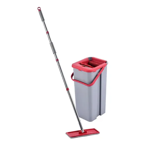 MOP Slim 5 Litros, Rodo multiuso em Microfibra, Cabo inox, Pano lavável em máquina, Limpeza pesada, / casa e escritório / Uso doméstico e profissional