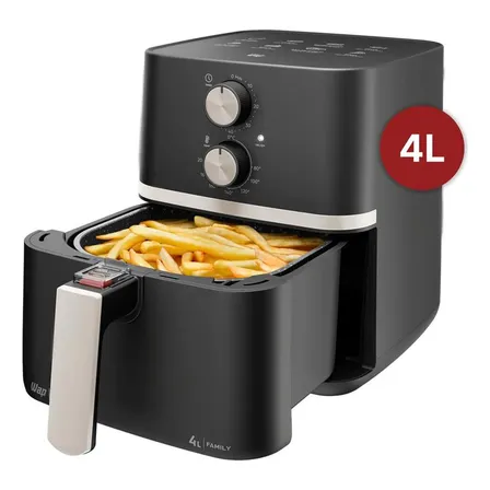 Fritadeira Elétrica Wap Air Fryer Family 4l Antiaderente E Com Desligamento Automático 1500w