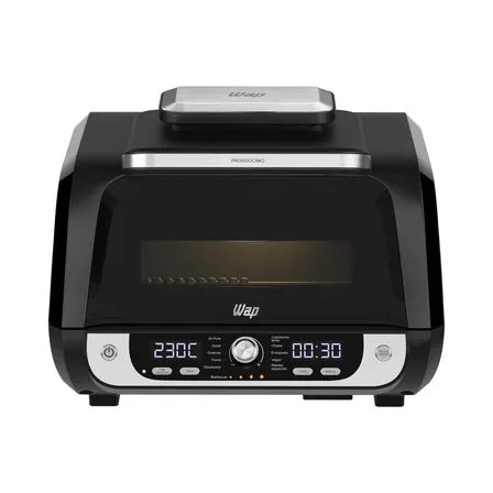 Fritadeira Elétrica Air Fryer WAP Barbecue 10 Litros com Painel Digital e 12 Funções