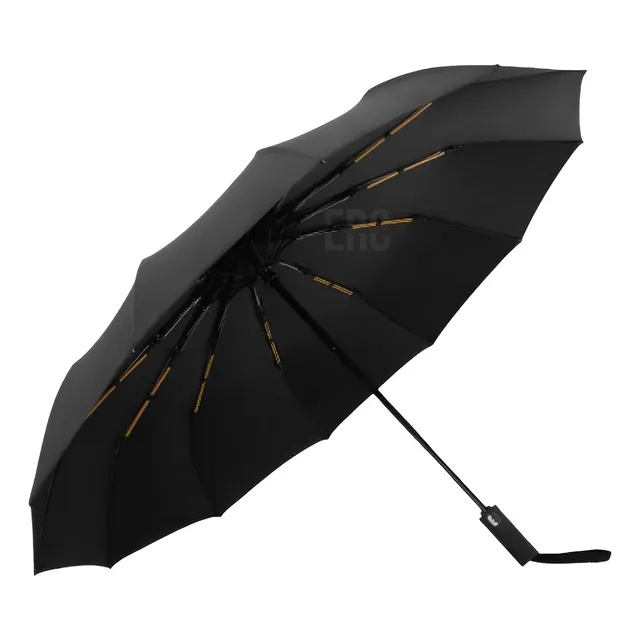Guarda Chuva Abre E Fecha Automático Reforçado Contra Vento Cor Preto - SóLar Variedades Utensílios