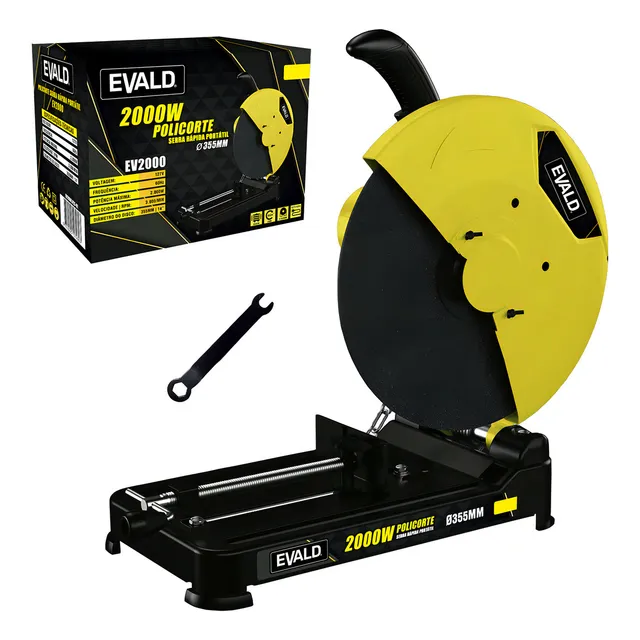 Serra Rápida Policorte Portátil 2000w 14 Pol Ev2000 Evald