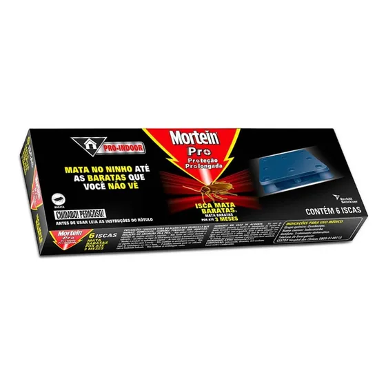 Inseticida Isca Mata Barata Mortein com 6 unidades