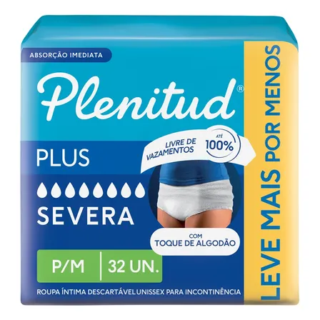 Fralda Geriátrica Plenitud Protect Plus P/m 32un