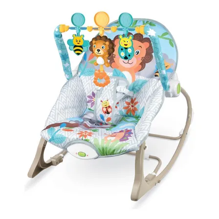 Cadeira de Descanso e Balanço Bebê Funtime Leão Maxi Baby