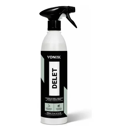 Limpador Delet Pneus Borracha 500ml Espuma Vonixx