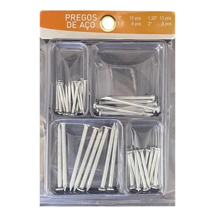 Prego De Aço Kit Com Várias Medidas Para Parede Resistentes